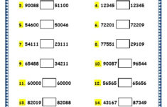 Grade 3 Maths Worksheets 5 Digit Numbers 2 12 Comparing 5