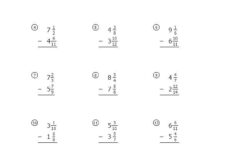 Image Result For Methods For Subtracting Mixed Fractions