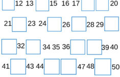 Kindergarten Free Math Printable Write The Missing Number