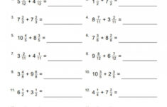 Mixed Fraction Addition With Like Denominators 4