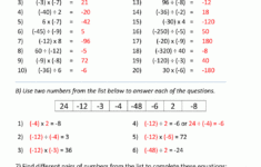 Multiplication And Division Of Positive And Negative