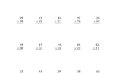 Multiplying 2 Digit By 2 Digit Numbers With Space