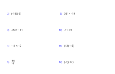 Multiplying And Dividing Rational Numbers Worksheets