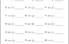 Multiplying Fractions And Whole Number Worksheets