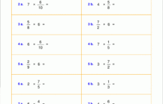 Multiplying Fractions With Whole Numbers Worksheets 5th