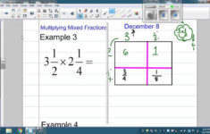 Multiplying Mixed Numbers With An Area Model YouTube