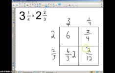 Multiplying Mixed Numbers With Mixed Numbers The Area