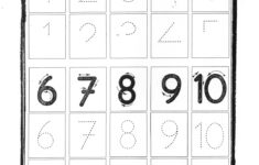 Number Trace Worksheet For Kids 1 10 Preschoolplanet