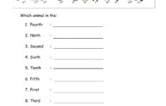 Ordinal Numbers Activity For Grade 2