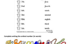 Ordinal Numbers Online Exercise For 4