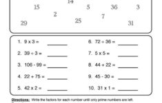 Prime Numbers Worksheet In 2020 Prime Numbers Worksheet