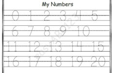 Printable 0 20 My Numbers Tracing Page Includes Bonus Etsy