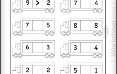 Printable Worksheet For Kids About To Comparing Numbers 1