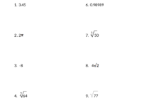 Rational And Irrational Numbers Worksheet Mathcation