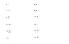 Real Numbers Practice Worksheet