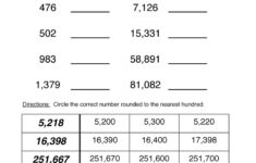 Round To The Nearest Hundred Worksheet Have Fun Teaching