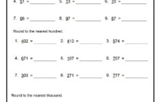 Rounding Who Numbers To Thousands Worksheet