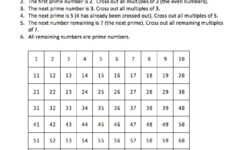 Sieve Of Eratosthenes Find Prime Numbers Up To 100