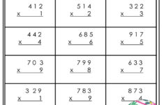 spreadthelove Multiply 3 Digit By 1 Digit Worksheets