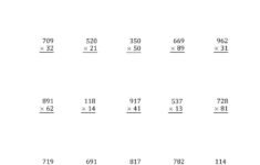 The Multiplying 3 Digit By 2 Digit Numbers B Math