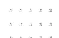 The Multiplying 3 Digit By 2 Digit Numbers With Comma