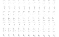 Tracing Numbers 1 10 Worksheet Activity Learning Printable