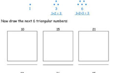 Triangular Numbers 1 Worksheet Number Worksheets