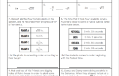 Unit 1 Lesson 6 Homework Comparing And Ordering Real