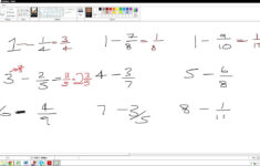 Whole Numbers Minus Proper Fractions YouTube