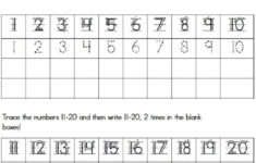 Write Numbers 1 20 Worksheet Activity Coloring Sheets