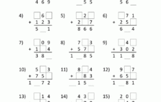 3 Digit Addition Worksheets