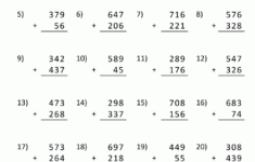 3 Digit Addition Worksheets