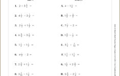 5th Grade Math Worksheets Adding And Subtracting Fractions Worksheet