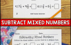 Adding And Subtracting Mixed Numbers Super Teacher Worksheets Cynthia