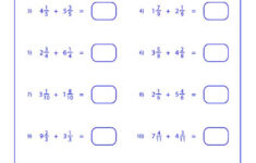 Adding Mixed Numbers Hoeden Homeschool Support