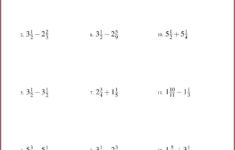 Adding Mixed Numbers With Unlike Denominators Worksheet With Answers