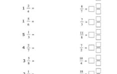 Adding Mixed Numbers Worksheet Mixed And Improper Fractions Worksheet