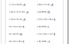 Addition And Subtraction Of Rational Numbers Worksheet Pdf Worksheets