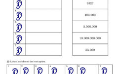 Big Numbers Listening Worksheet