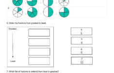 Compare And Order Fractions And Mixed Numbers Worksheet