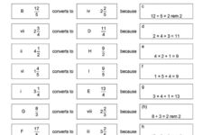 Converting Improper Fractions To Mixed Numbers Worksheets Grade 5