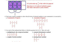 Dividing Comparing And Ordering Rational Numbers Worksheet