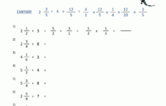 Dividing Fractions By Whole Numbers