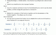 Dividing Fractions By Whole Numbers