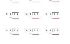 Division 2 Digit By 1 Worksheet