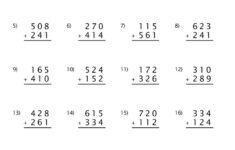 Download Our Free Printable 3 digit Addition Worksheet Without