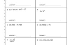 Expressing Numbers In Scientific Notation Worksheet With Answer Key