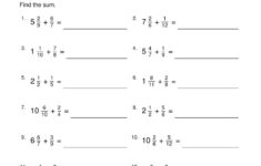 Fractions Worksheets Grade 5 Pdf Worksheets Free Download