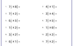 Free Worksheets For Practicing Multiplication With Mixed Fractions