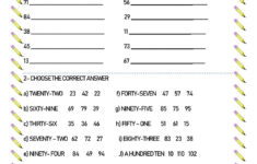 French Numbers To 100 Worksheet Worksheets Free Download